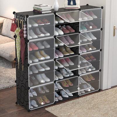 Dust proof shoe rack simple combination shoe storage cabinet