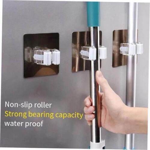 Wall Mounted Mop Organizer Holder Brush Broom Hanger Home