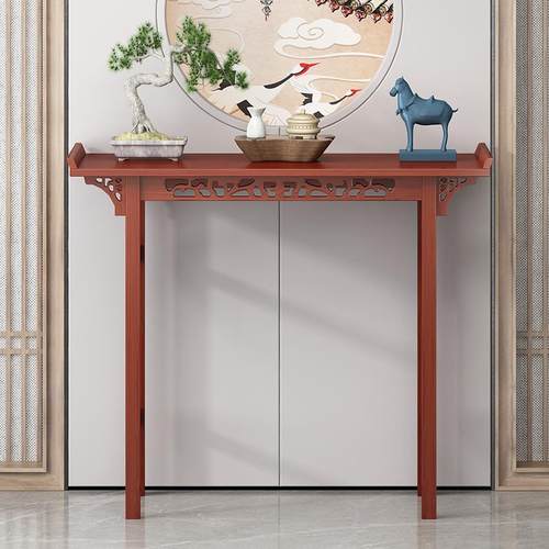 中式婚礼桌子靠墙玄关桌订婚桌婚庆公司复古长条案条几供桌玄关台