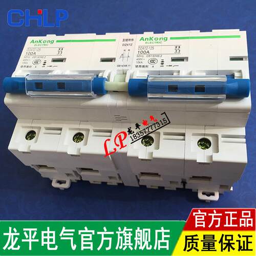 DZ47Z125型2P新款互锁手动转换双电源开关微型切换空开双线路开关