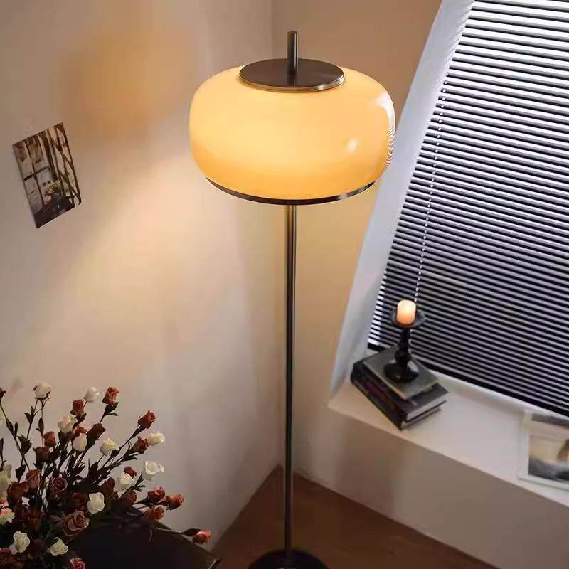 法式中古风客厅角落沙发旁边落地灯复古卧室床头高级感阅读立式灯