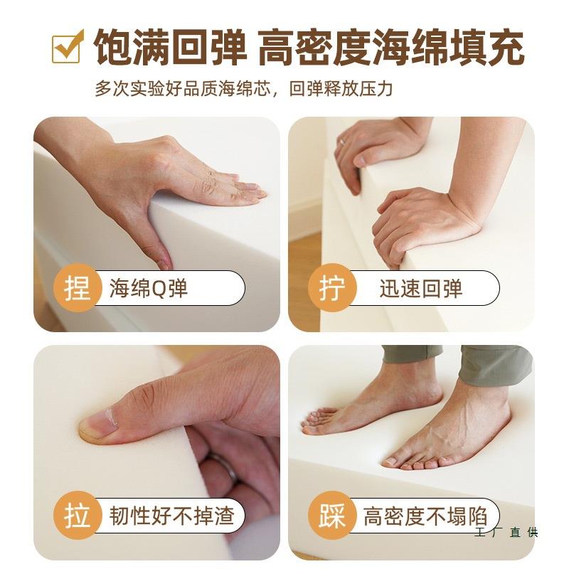 加实木F5M75J6S定沙发海绵垫子高密度加硬厚订做布艺沙发坐垫制靠
