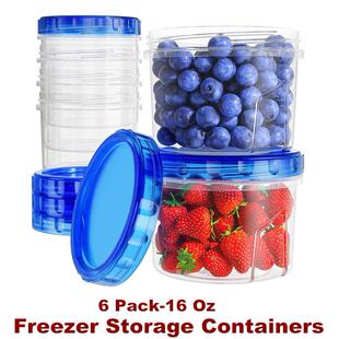 Freezer Storage Containers Airtight Food Meal Prep Plastic