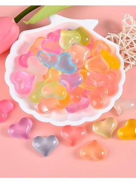 夜光爱心儿童少女心房间布置室内装饰贴墙面 比心贴片DIY摆件配件