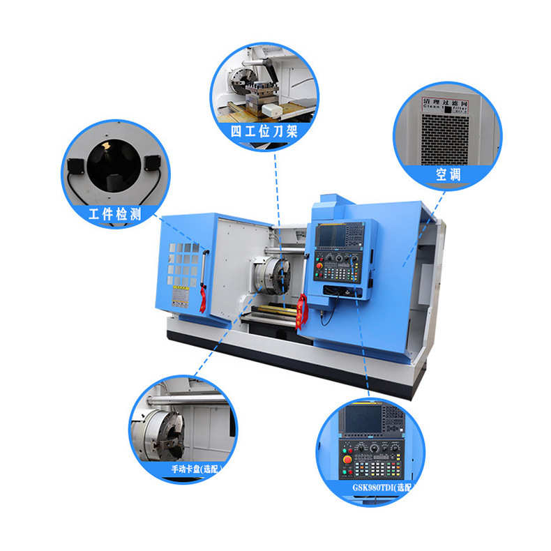 cak6180轨整体数控车床平数控车床床身卧式
