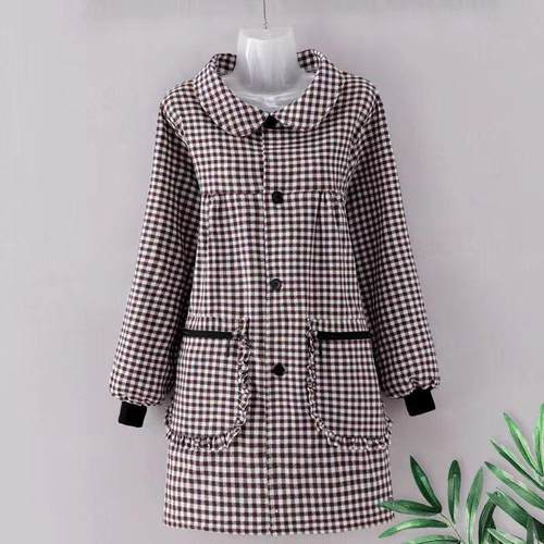 工作服代发长袖棉布穿衣围裙套装