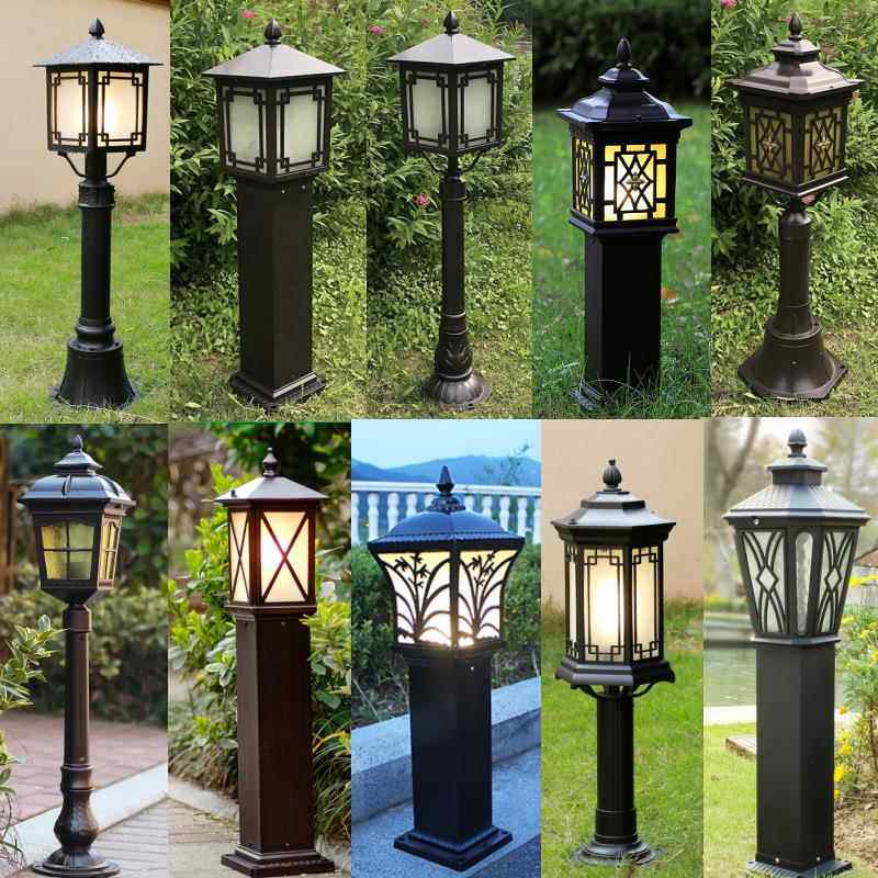 家用户外草坪灯接电款庭院灯装饰地插铝压铸草地灯别墅布置220v