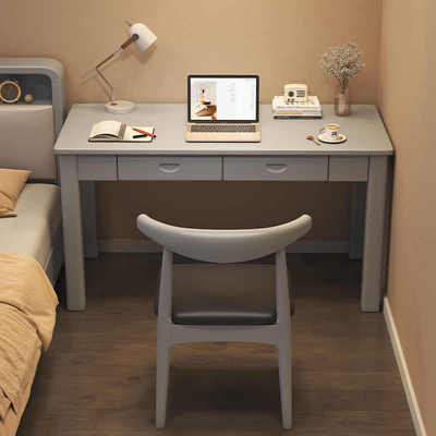 窄书桌全实木家用写字桌40/55cm学生电脑桌卧室学习桌小户型