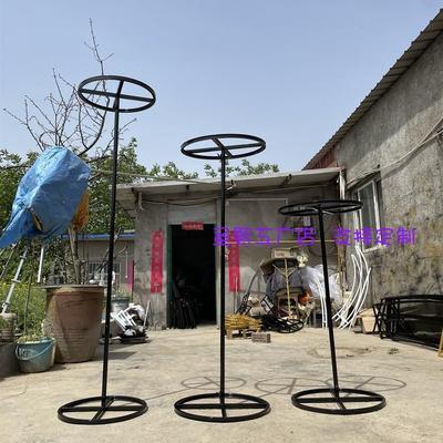 V3FP婚庆铁艺道具线帘圆环伸缩架子铁艺珍珠花环路引舞台背景装饰