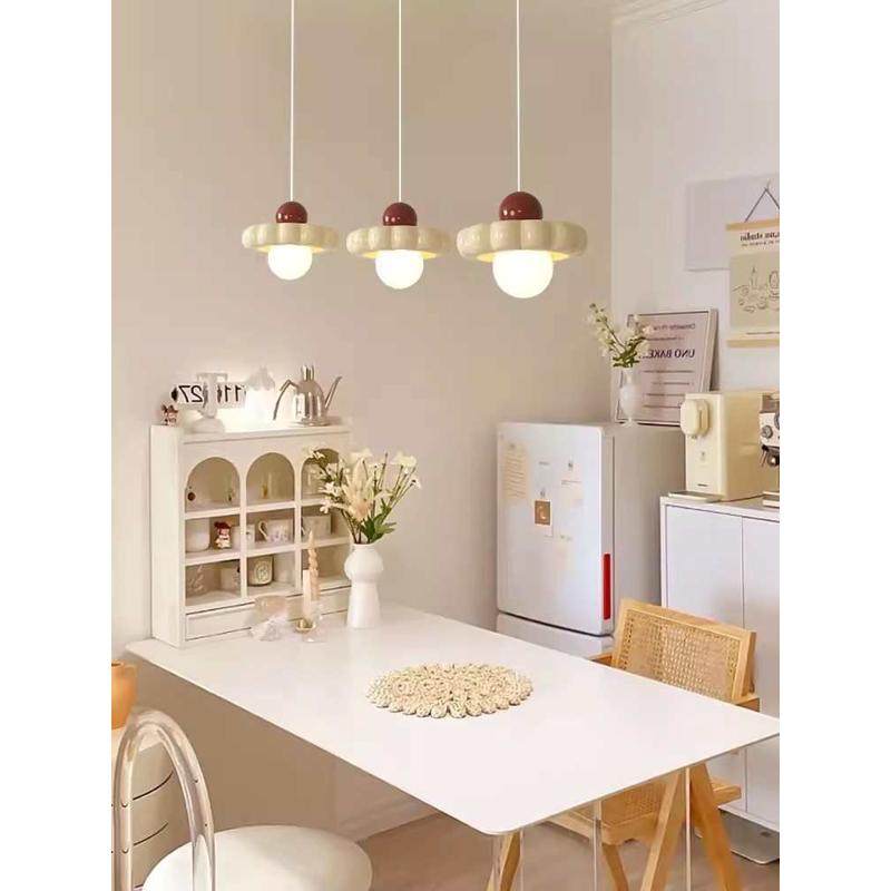 餐厅吊灯法式奶油风三头吧台餐桌岛台灯网红温馨浪漫书房卧室吊灯,家装灯饰光源,客厅吊灯,淘宝优惠券,粉丝福利购,淘宝优惠卷