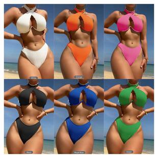 Set比基尼绑带分体套装 Split Strap Bikini