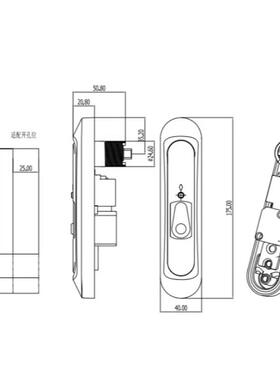 中高端电子锁DS712-9安全性能高IP68十年固保盐雾测试96H以上