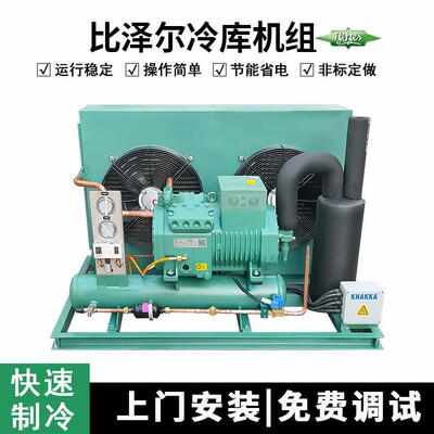 KHAKKA比泽尔半封闭冷库机组4PES-12Y-40P冷藏冷冻12匹风冷机组