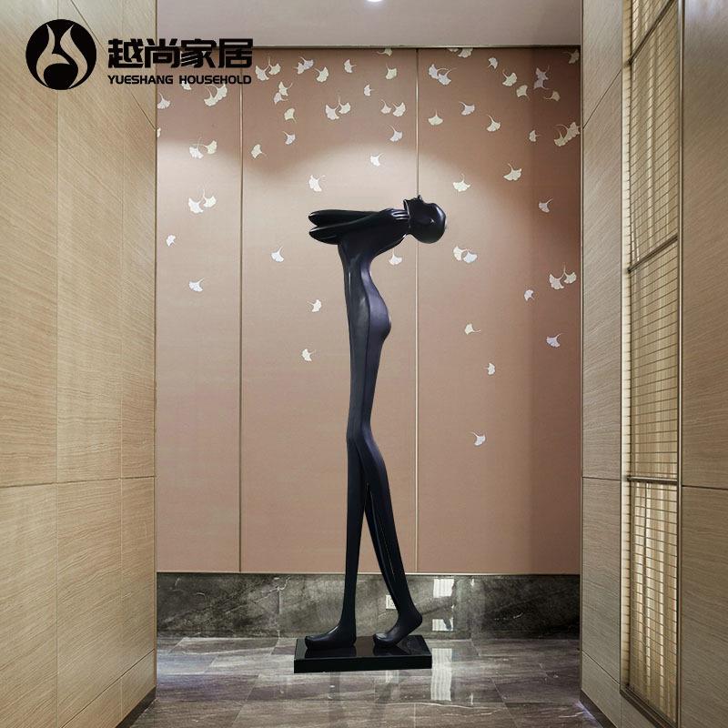 现代抽象艺术雕塑落地大摆件家居饰品人物创意装饰办公室软装摆设