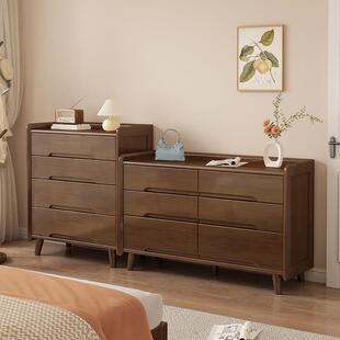 五全主实木卧室斗柜收纳柜柜卧床尾九斗客厅储YF 物柜靠墙大 D19款