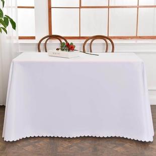 art cloth conference room table White long tablecloth