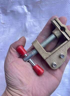 接地工具接地线卡双孔 80*100*24mm 铜接地线夹 铜压铸型接地线夹