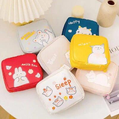 1~4PCS Sanitary Napkin High Capacity Cartoon Convenient