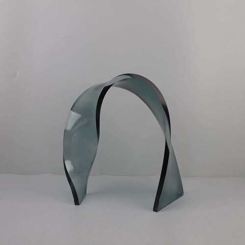 现代简约透明飘带书房售楼部样板房卧室客厅家居玄关软装饰品摆件