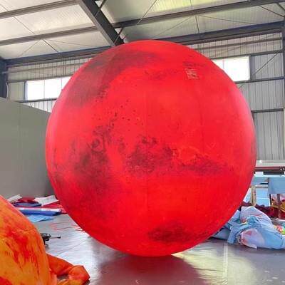 新款直销充气中秋节PVC发光月球玉兔兔子灯光地球月亮宇航员气模