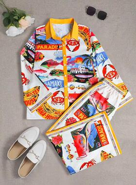 2025 Cruise Outfit Printed Women