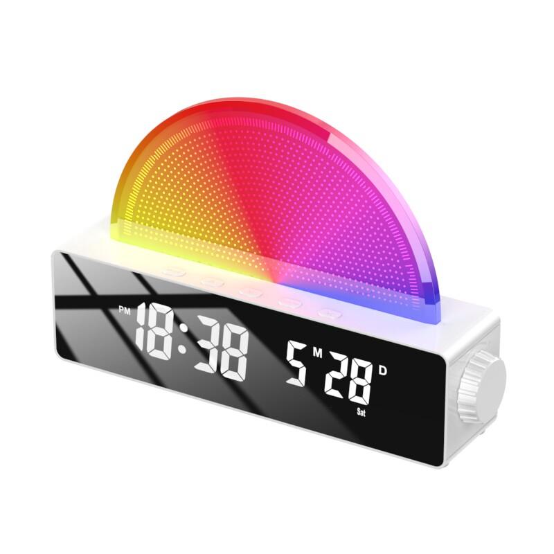 早上起床模拟日出自然唤醒灯日落助眠伴睡夜灯床头定时光唤醒闹钟