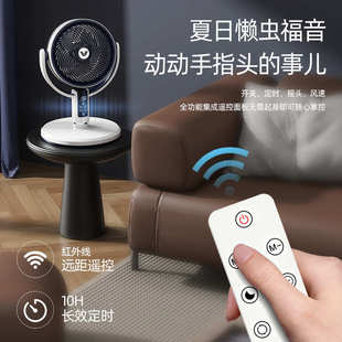 两用遥控落地扇批发 21英寸遥控空气循环扇家用大风量智能台式