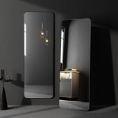 1917LDJ 轻地奢风镜网红全身衣子高级感落镜家用壁挂穿衣镜不变形