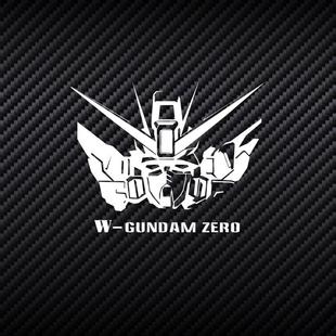 镂空车窗玻璃贴纸反光笔记本行李箱贴 GUNDAM机动战士高达飞翼零式