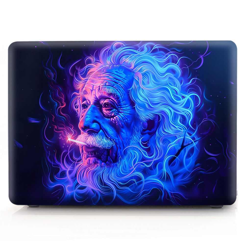 适用苹果电脑保护壳macbook13彩绘外壳蓝色火焰系列笔记本保护壳