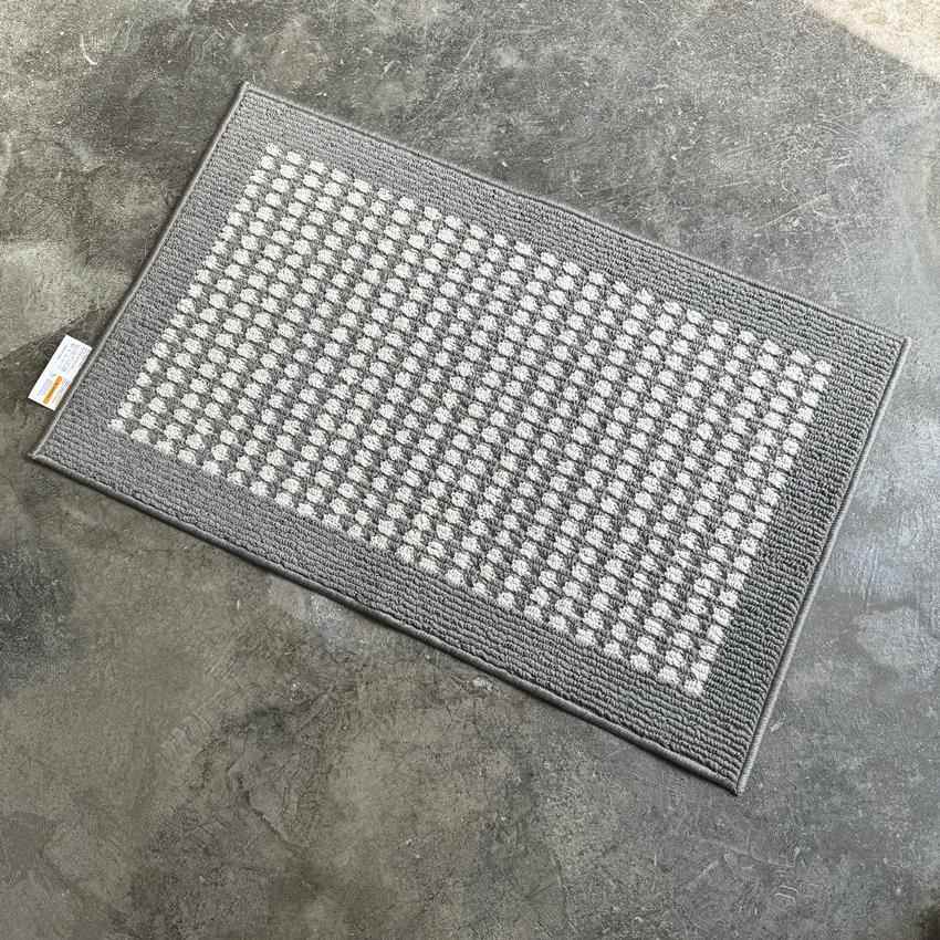 微瑕地垫简约家用灰色可机洗防滑厨房垫进门浴室门厅玄关现代几何