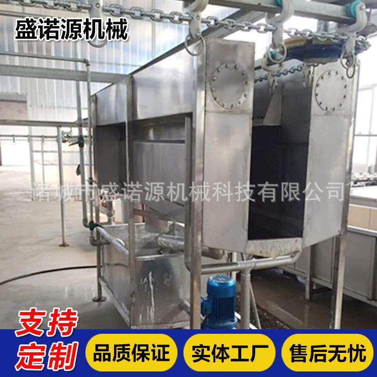 全自动强制喷淋预烫机鸡鸭鹅不锈钢立式浸烫池猪蹄飞禽烫毛机