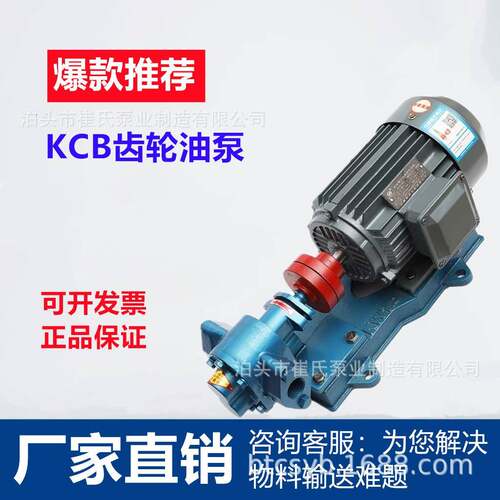 KCB-83.3齿轮泵自吸泵机油润滑油防爆齿轮泵KCB-300船用齿轮泵头