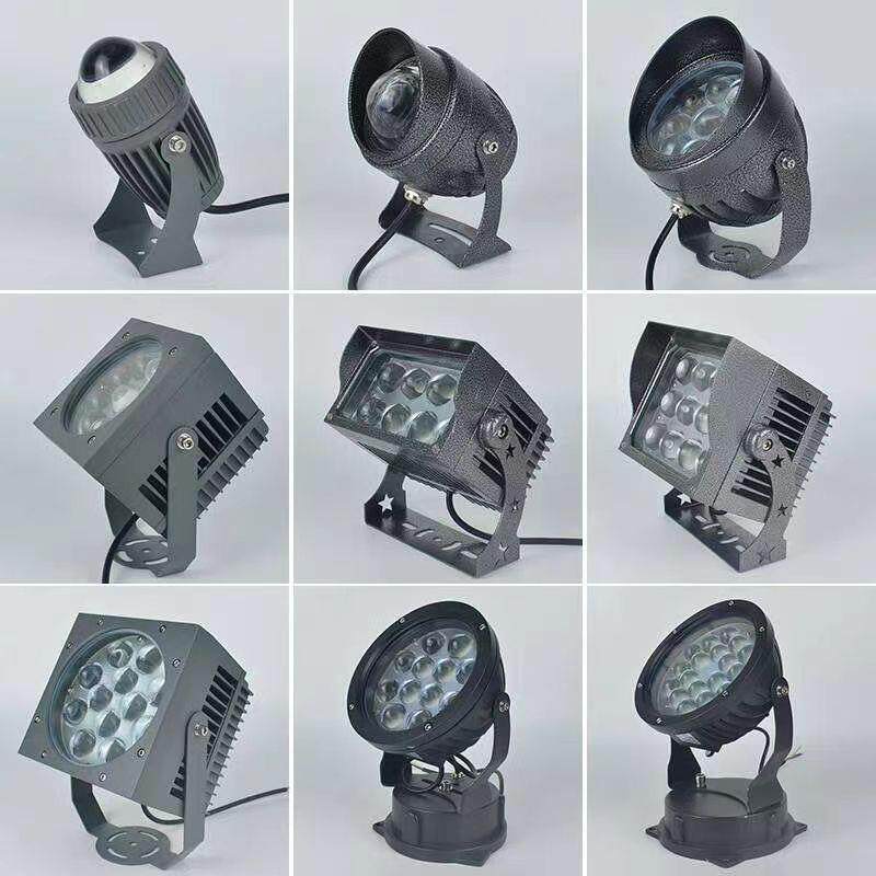 一束光射灯led户外外墙投射灯七彩投光防水壁灯聚光灯光束灯220V