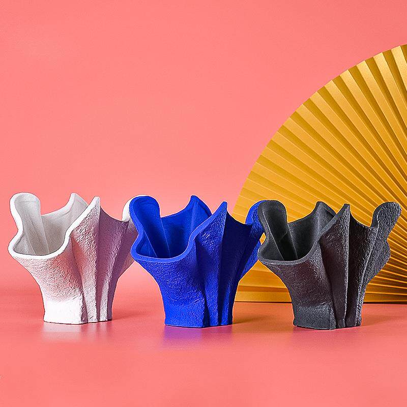 家居客厅花插台面玄关样板间餐桌摆件景德镇陶瓷花器摆设欧式花瓶