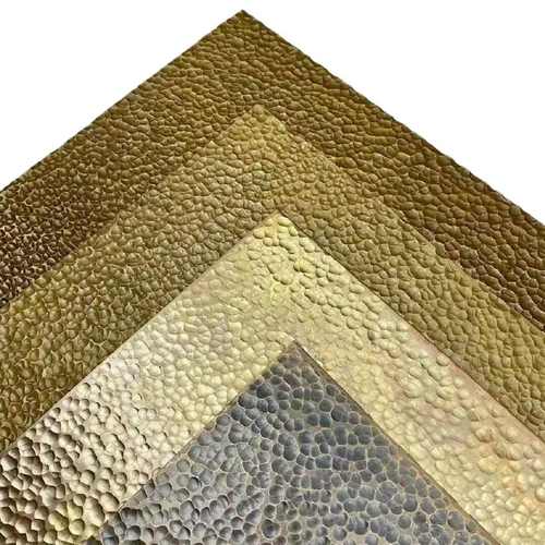 黄铜紫铜不锈钢铝板手工锤击纹锤目纹吊顶背景墙手工锻打金属墙板