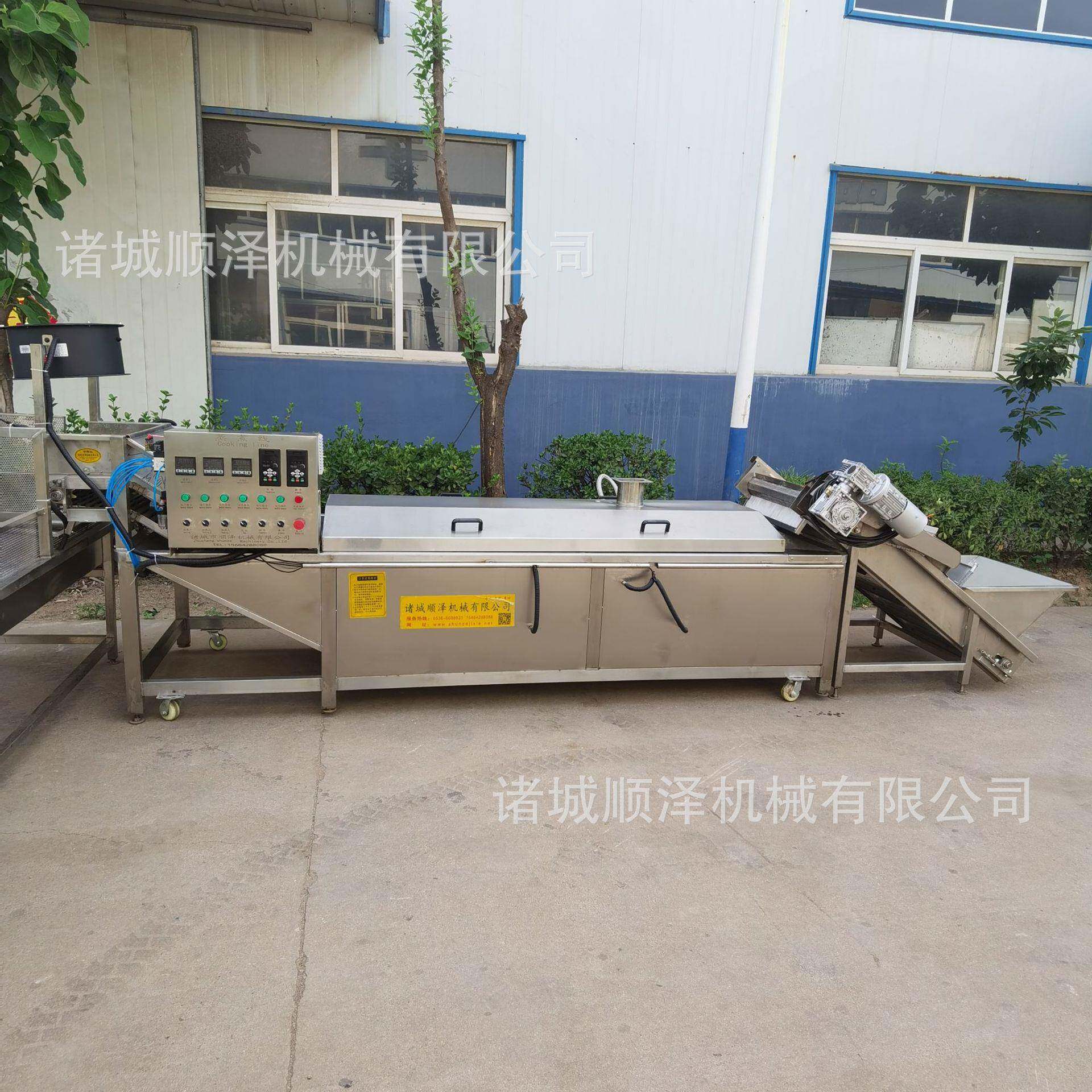 龙虾漂烫机湖北潜江小龙虾成套清洗蒸煮挂冰设备流水线