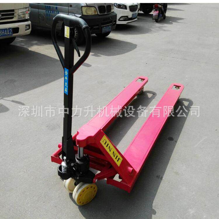 金牛5吨2米加长型手动叉车手动液压托盘搬运车地牛手拉叉车