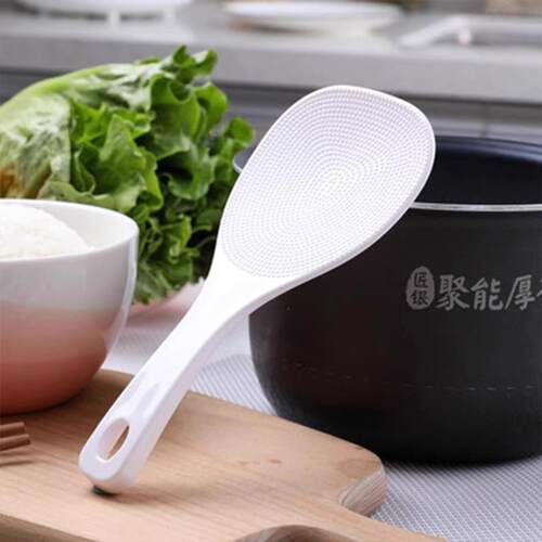 Household Thickened Long-Handle Soup Spoon, Food-Grade Rice