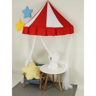 儿童帐篷娃娃家布置幼儿园小班马戏团公主房游戏屋读书角墙面床头