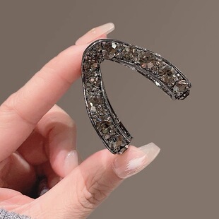 抓夹小号发量少的半扎发适合短发过渡期留长发固定神器夹子头饰卡