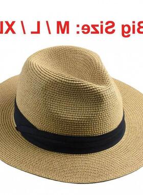 ⑥V270OverSizeStrawPaperSunHatforMenBigHead