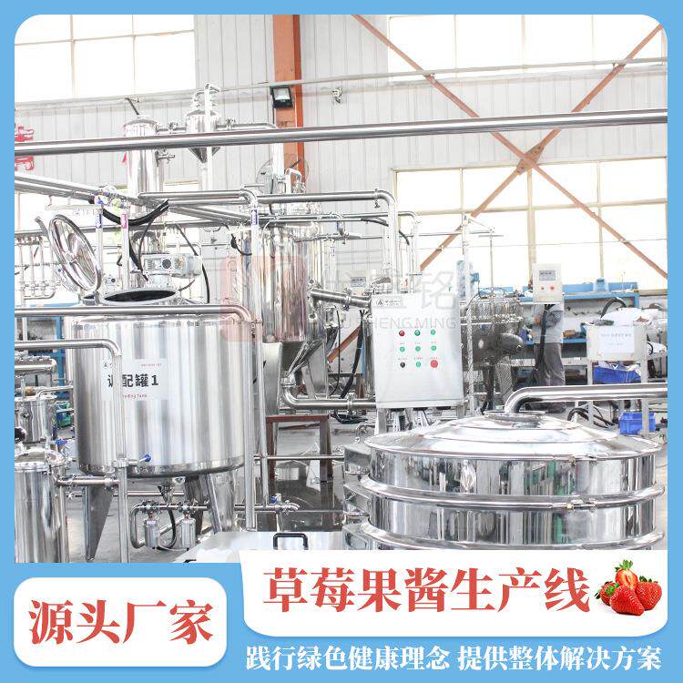小型草莓酱加工设备 番茄酱真空浓缩机器 袋装果酱灌装机