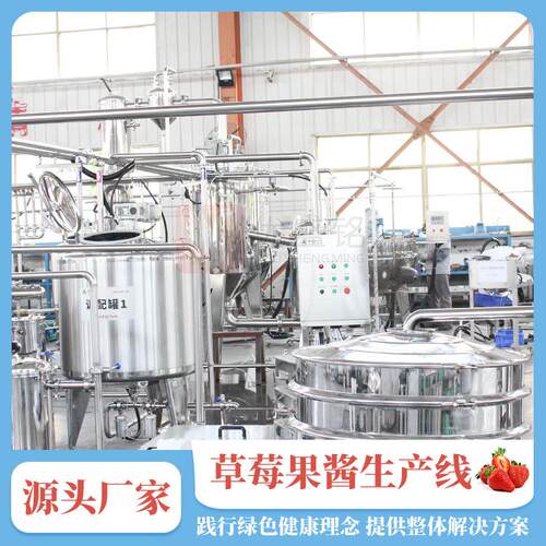 全套茄酱调配生产线 小型苹果酱番设熬煮备 草莓OBO酱果浓缩机器