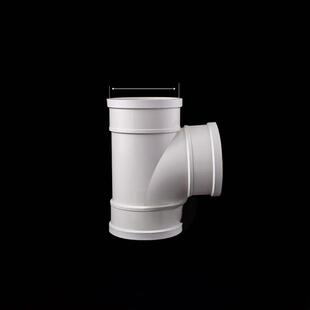 pvc三通接头 排水管立体变径异经Y型内插斜三通50 75 110 160 315