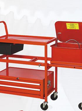 移动零件清MBM洗清组工作桌工具车汽发动合机变速箱摩零部件洗机