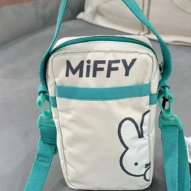 Miffy米菲兔斜跨包手机包卡通印花包单肩包竖款手提包