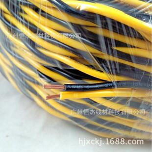 电线电缆 纯铜RVS花绞线 2X1平方花绞线 双色花线双股绞线2芯灯线