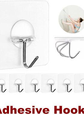 Adhesive Hooks Wall Hooks for Hanging Transparent Waterproof