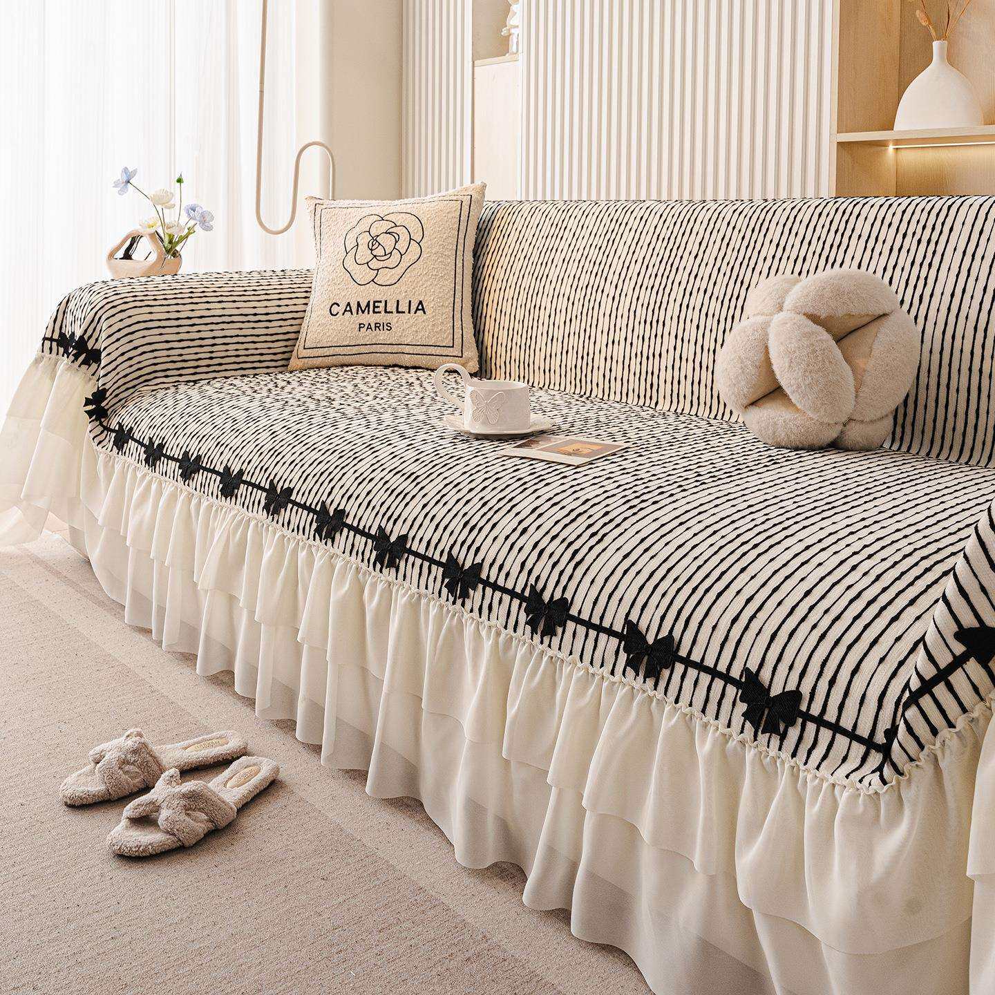 法式雪尼尔沙发巾2026年新款四季通用一整张全盖沙发保护套罩